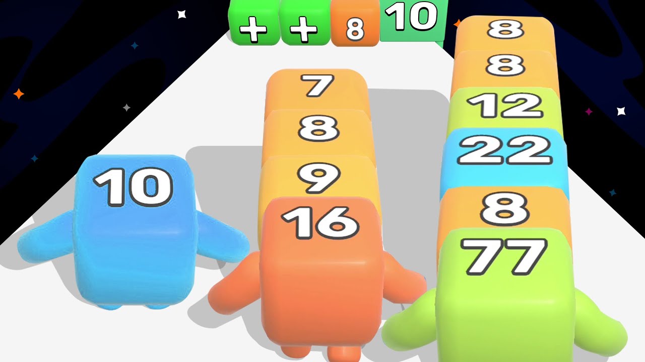 Level Up Numbers: MERGE Numbers Runner 3D (Gameplay)