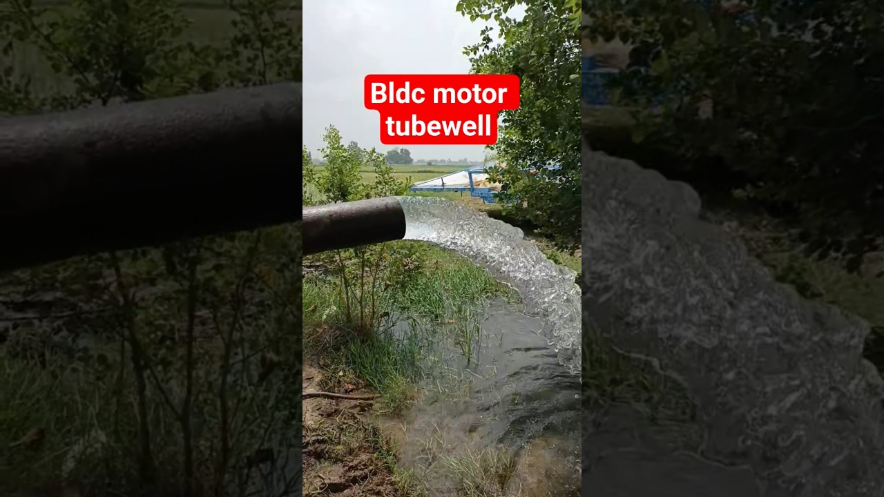 bldc solar water pump agriculture tubewell running on solar panels