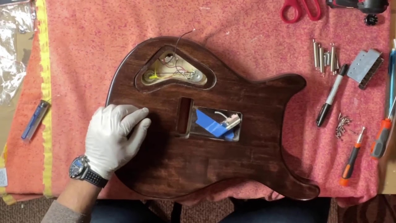 Building a PRS Style DIY Guitar Kit Part 8. Final Assembly