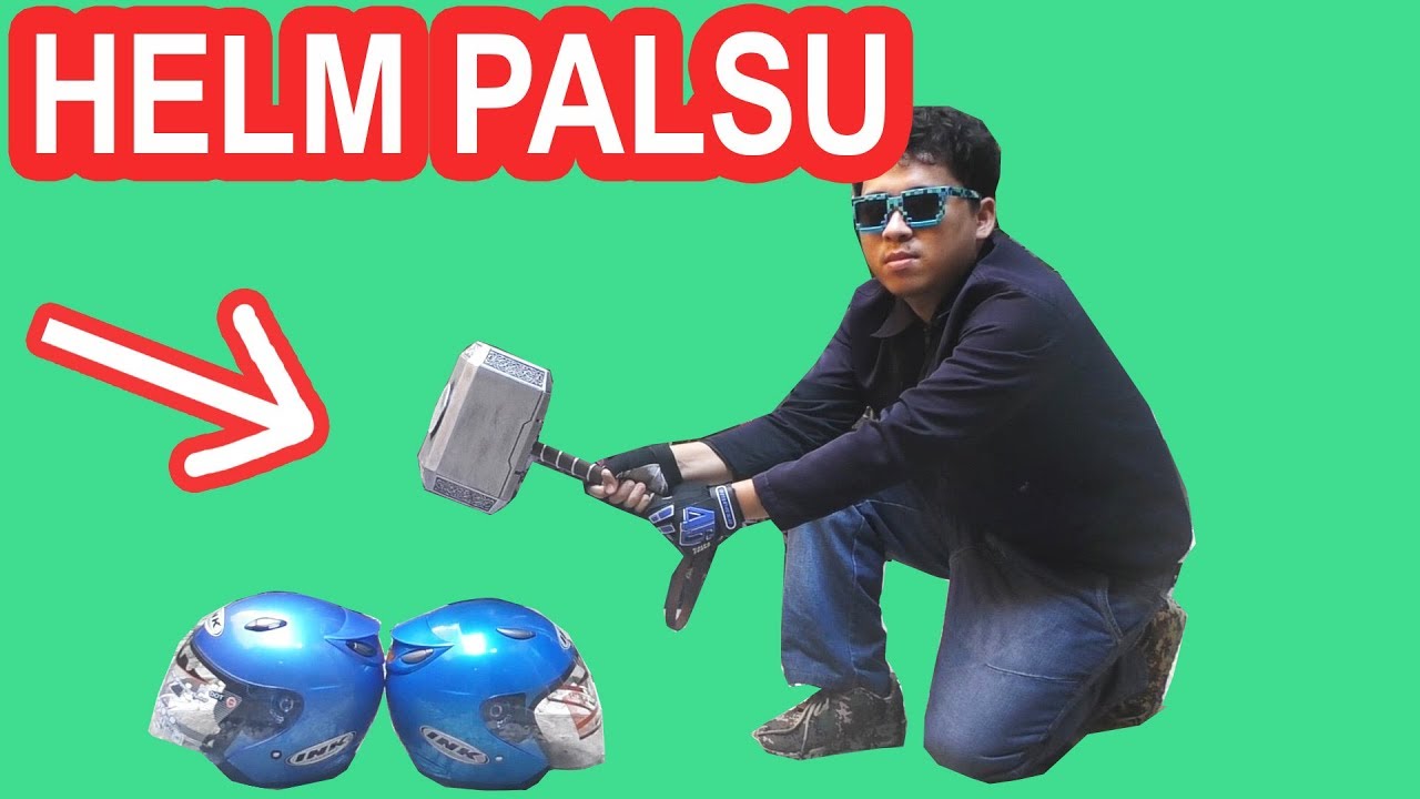 EKSPERIMEN HELM PALSU RP 117.000 VS HELM ORI RP 350.000
