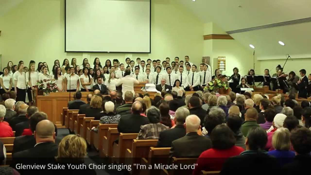 Glenview Stake Youth Choir singing 
