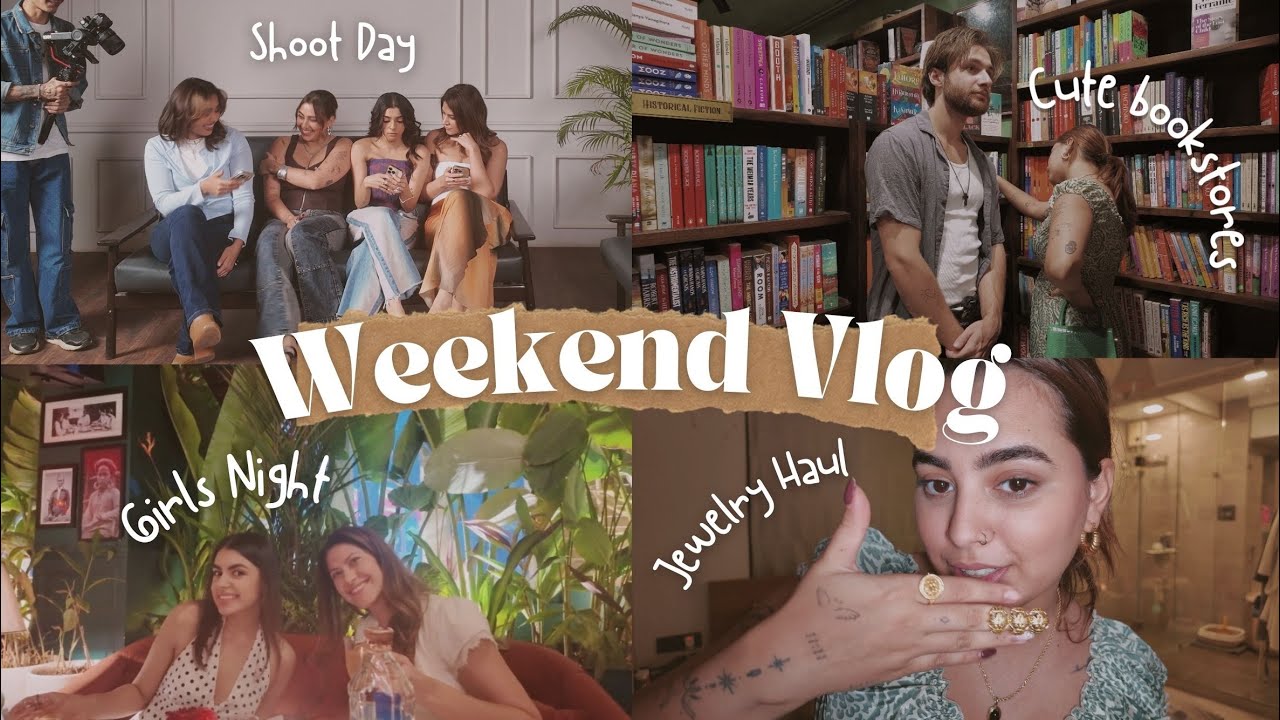 cozy weekend vlog | shoot day, bookstores, jewelry finds & more…