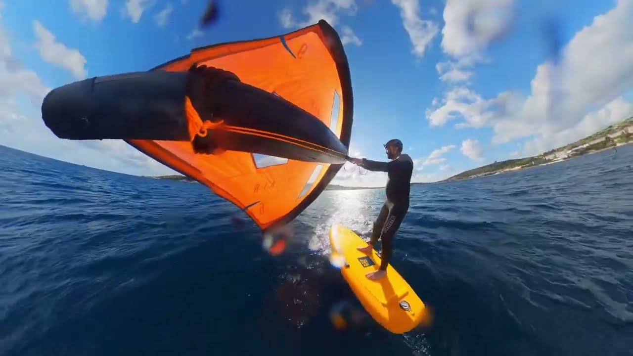 Wing foiling in Malta