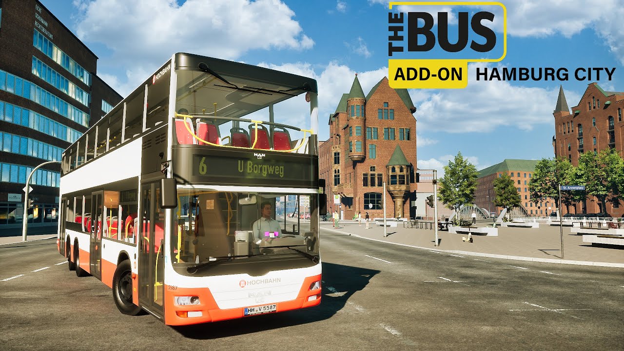 The Bus Hamburg City DLC | 4K Ultra HD | GAMEPLAY !