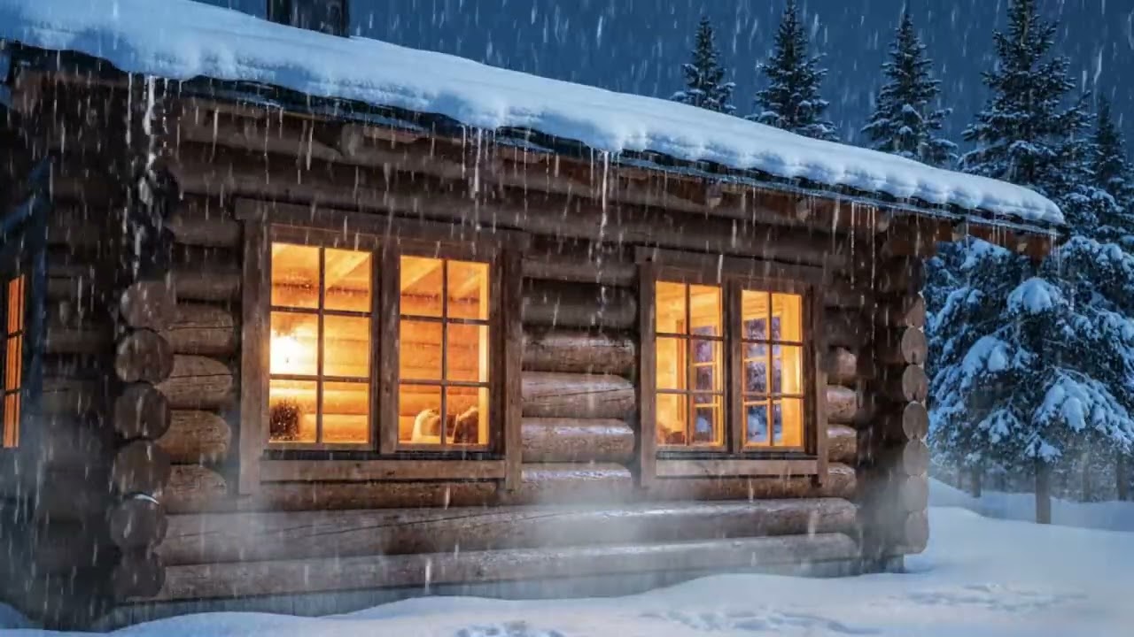 Deserted Winter Shore at Night 🌙 Cold Wind & Ocean Waves | Sleep Ambience