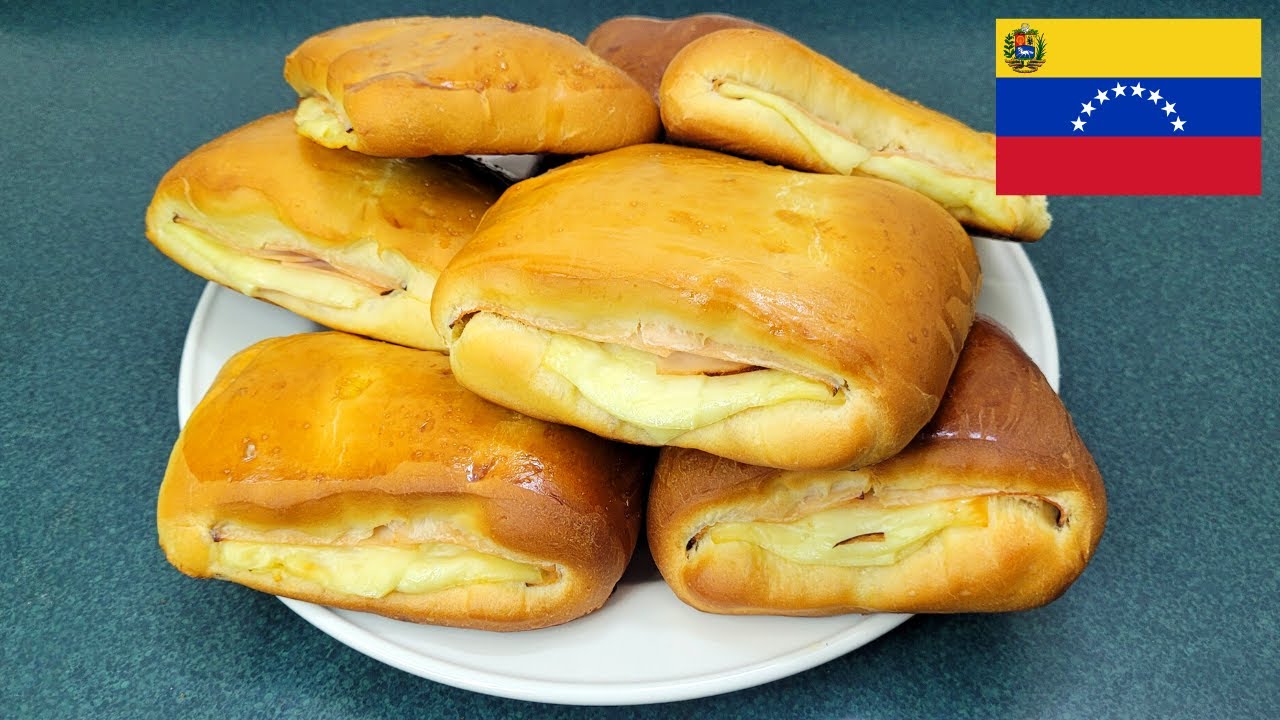 Mini Lunch venezolano | Deliciosos panes rellenos de queso y jamón