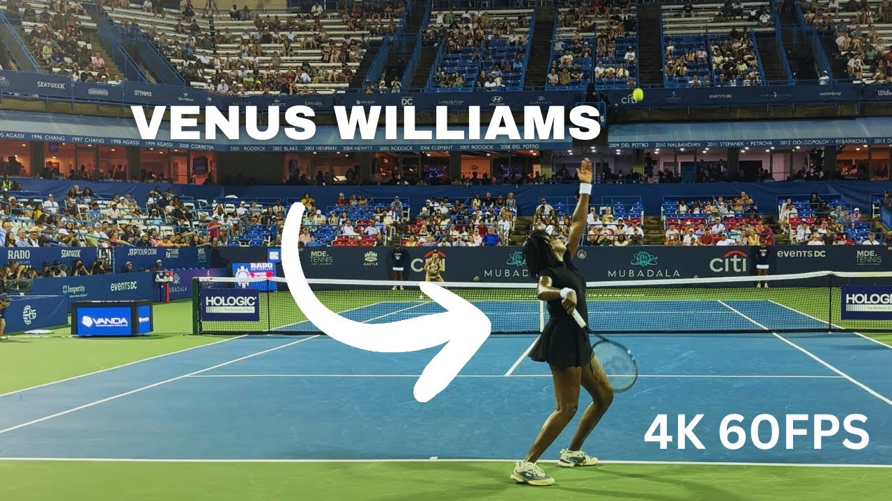 COURT LEVEL VIEW: Venus Williams vs Magdalena Frech (DC OPEN FULL MATCH)