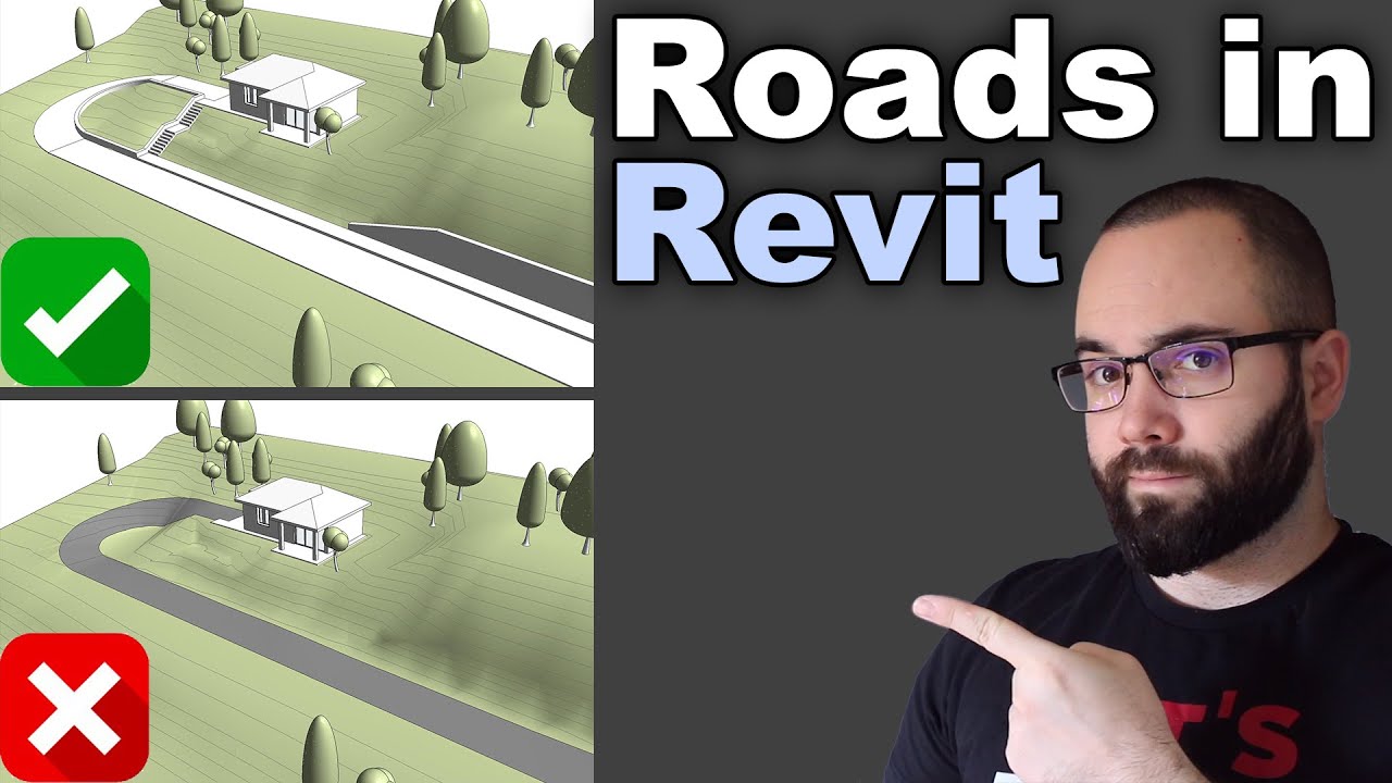 Roads in Revit - Roads from floors in Revit (with Environment for Revit)