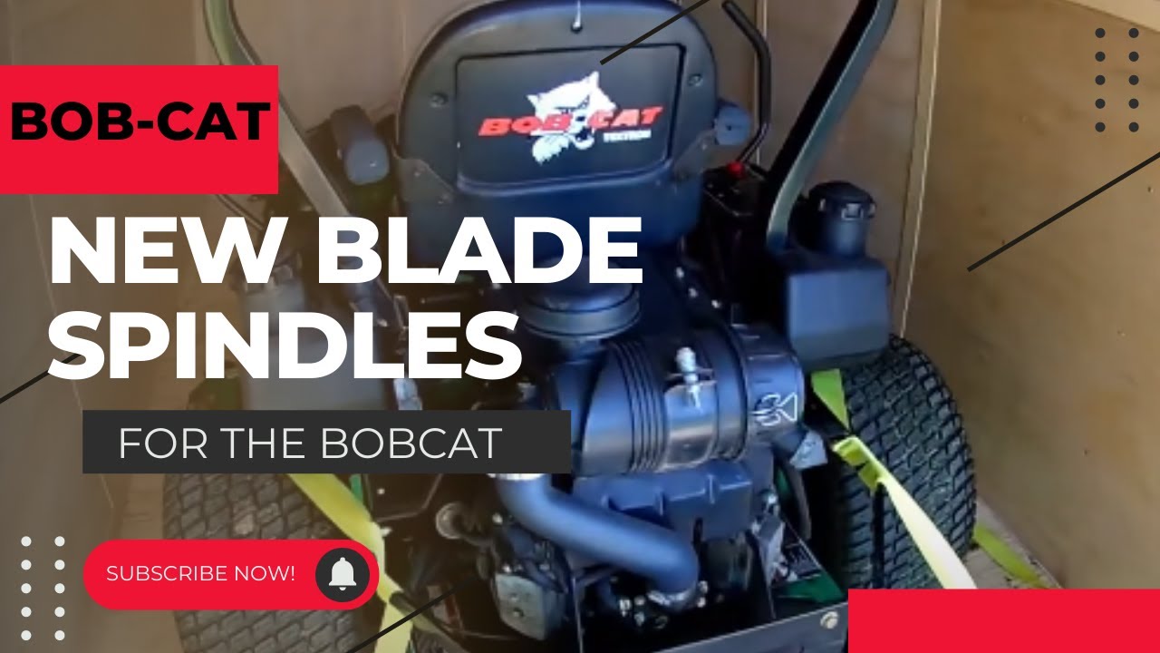 New Blade Spindles For The Bobcat | Replacing Blade Spindles Pully From Bobcat