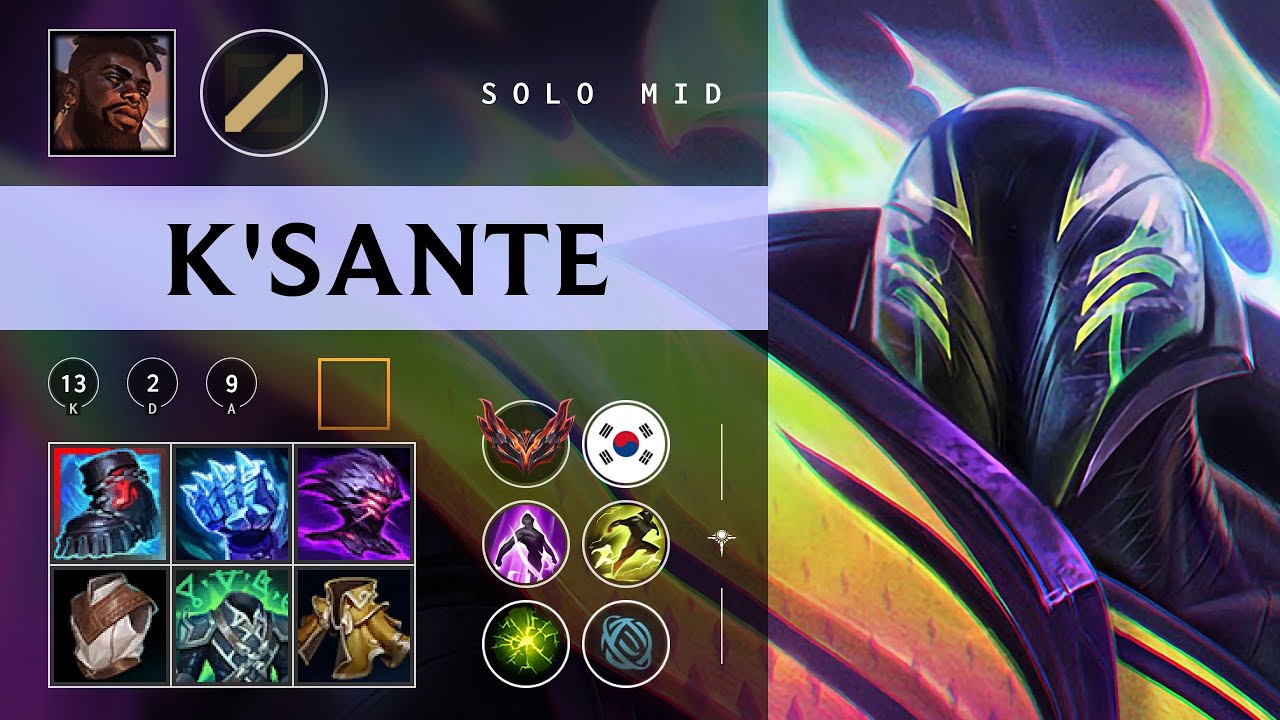 K'Sante Mid vs Singed - KR Grandmaster Patch 26.02