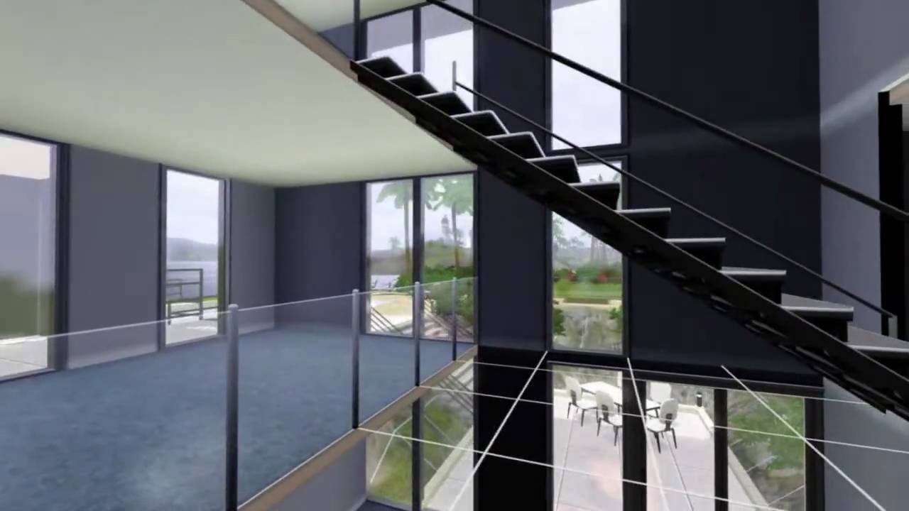 Sims 3 - house design: modern beach house no.1