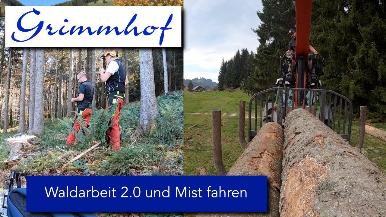 FarmVLOG#36 - Waldarbeit 2.0 und Mist streuen