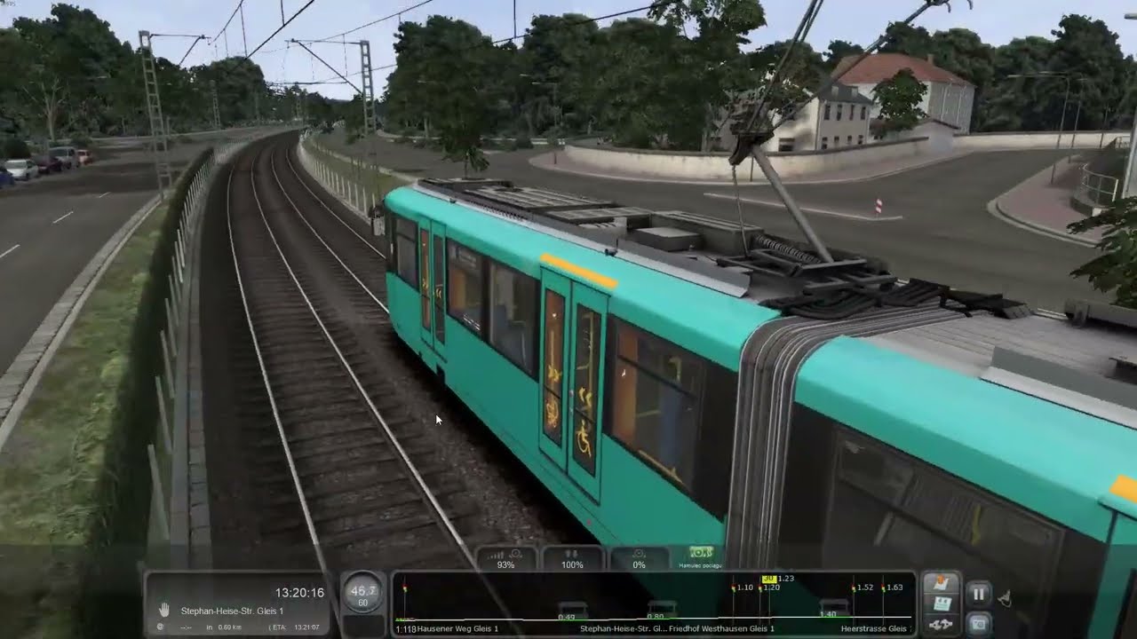 Train Simulator (Bombardier U5) l Frankfurt U6 Ostbahnhof - Praunsheim (stara trasa/old route)