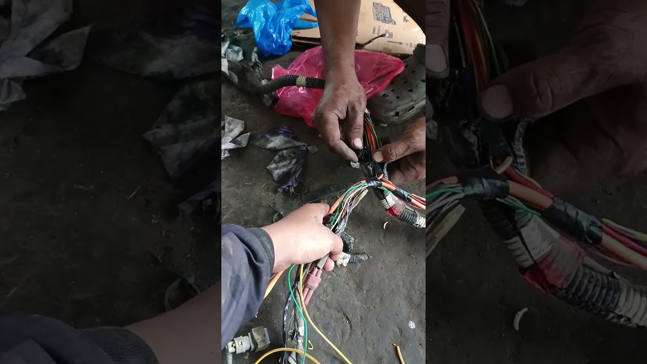 wiring harness bajaj RE full vedio