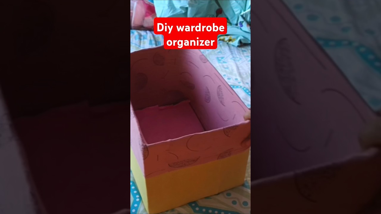 No Cost Wardrobe Organizer #nairakajahan #diy #organizer #ytshorts #viralshorts #trending