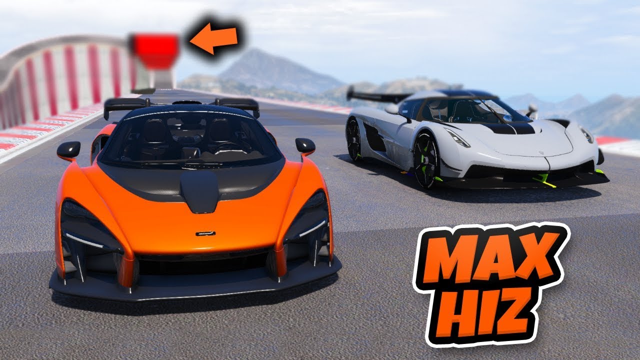 Koenigsegg vs McLaren Ailesi Arabalar Max Hız Yarışında - GTA 5
