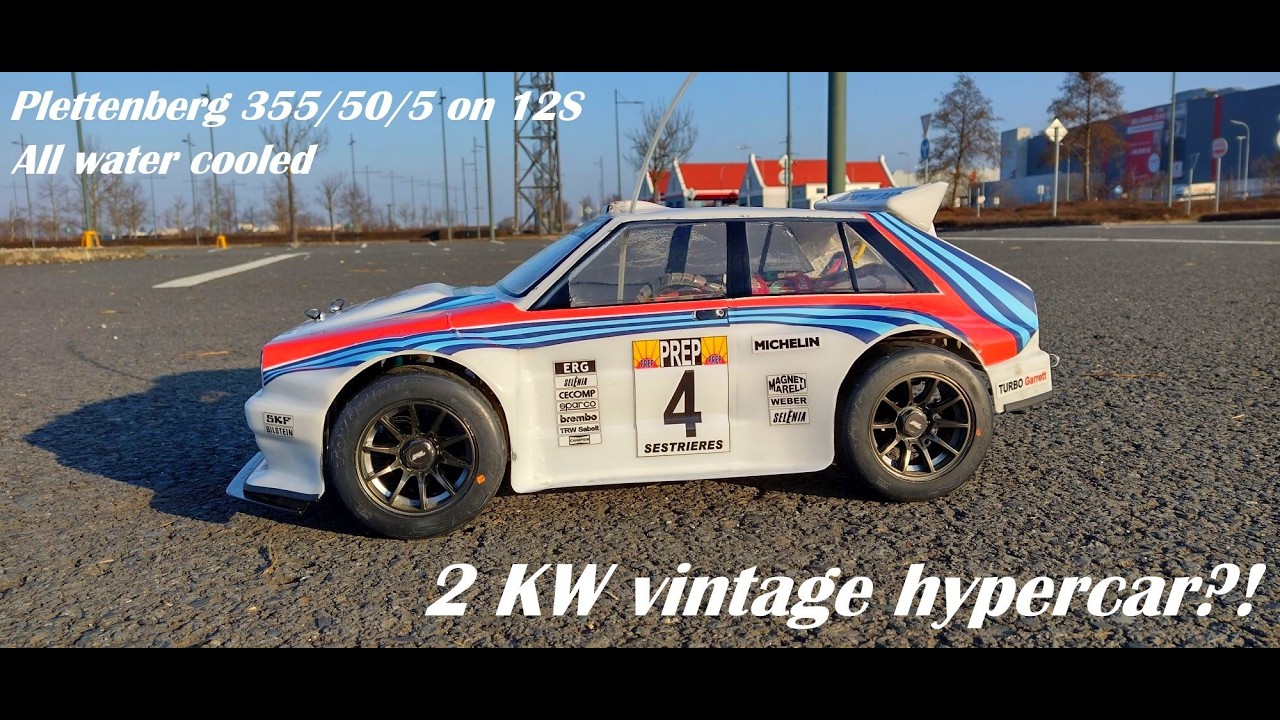 RC Lancia Delta Integrale - Test of water cooled brake - My attempt on vintage RC hypercar?! 🤔