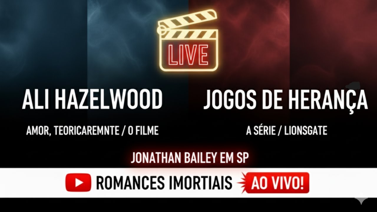 AMOR, TEORICAMENTE VAI VIRAR FILME! + SÉRIE JOGOS DE HERANÇA E JONATHAN BAILEY NO BRASIL!