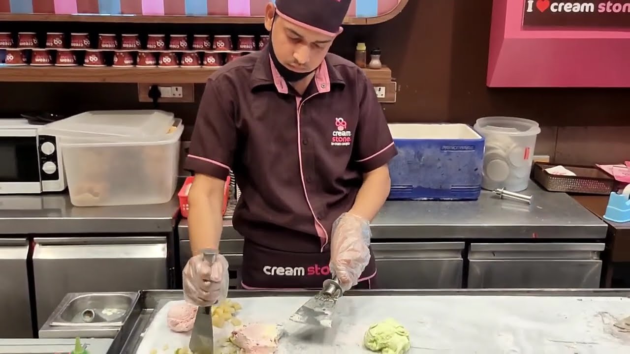 Cream Stone Ice Cream Making | Cream Stone, Hitech City, Hyderabad |