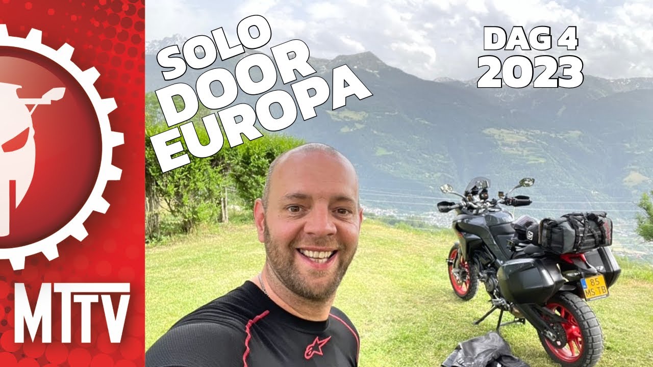Solo door Europa 2023 / Dag 4 / van dikke regen naar de mooiste plek voor je tent / Motor Test TV