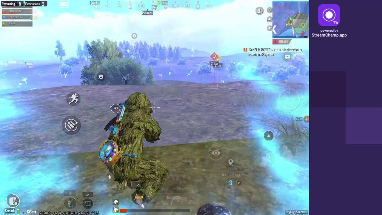 Broadcast powered by StreamChamp