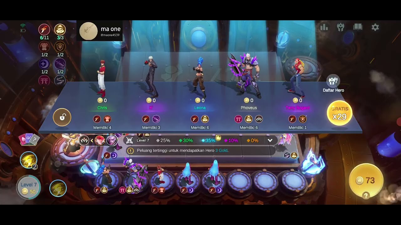 COMBO SINERGI KOF + SCAFENGER OVERPOWER!! MCGG!! ADVANCE!! (@ma one)