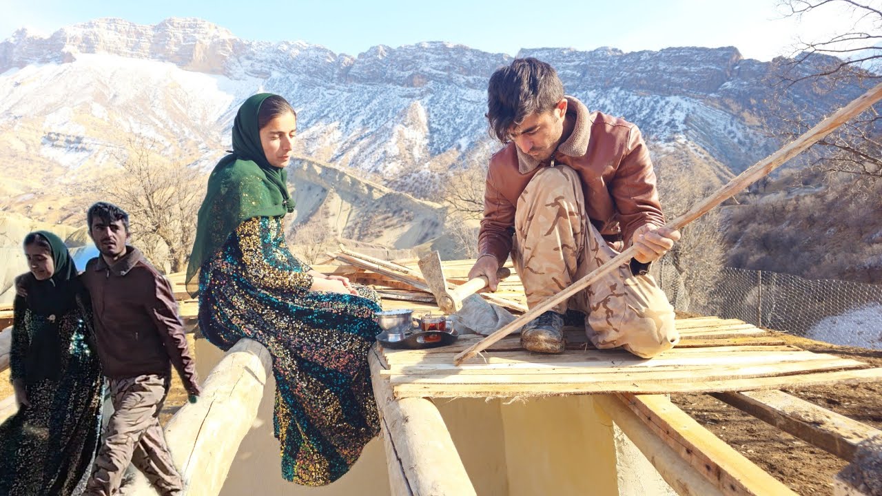 Pregnant Wife HELPS Build Mountain House Roof! ❤️ Our DIY Dream Home Journey