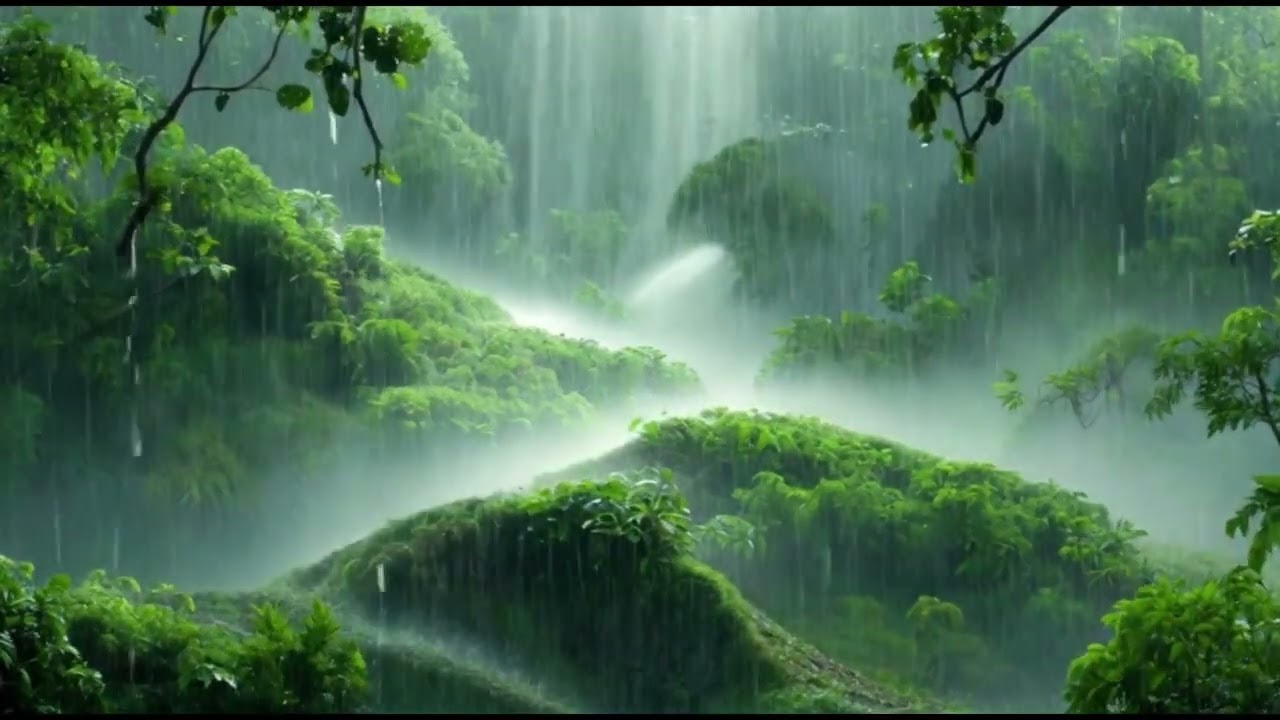 비 오는 날 풍경 감상 마음 치유 힐링 빗소리 12시간 Rainy Day Scenery 12H Rain Sounds Relaxing Mind Healing 4K 괜찮아 잘될거야