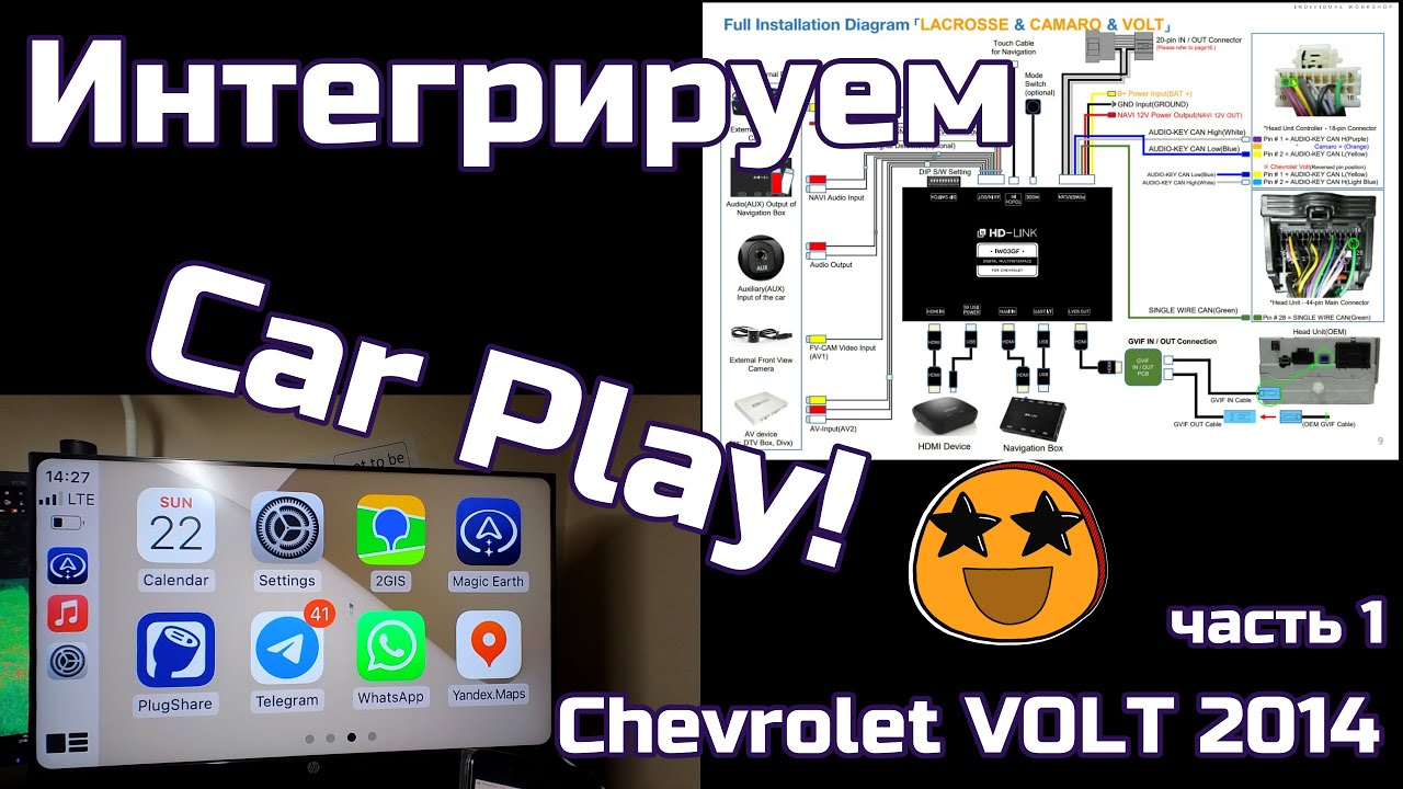 Устанавливаем CarPlay в  Chevrolet Volt 2014, часть первая ;)