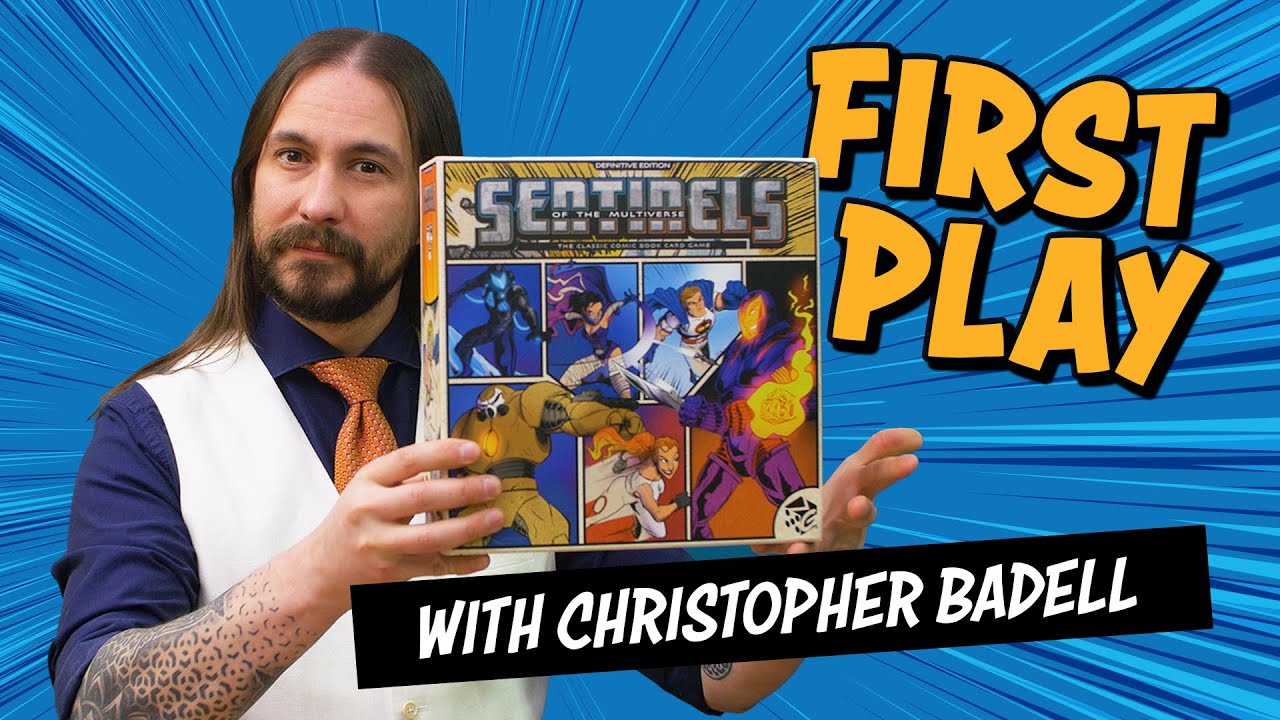 First Game of Sentinels of the Multiverse Definitive Edition with Christopher