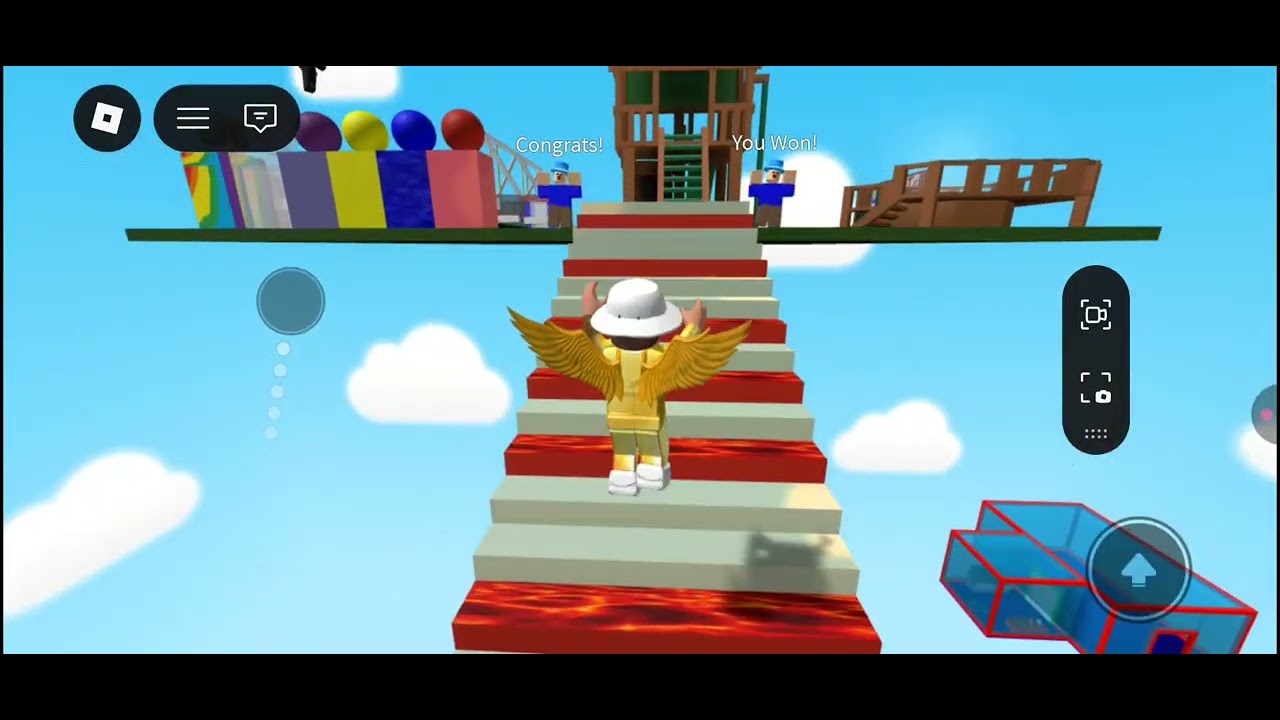Ik speel mini obby in Roblox 