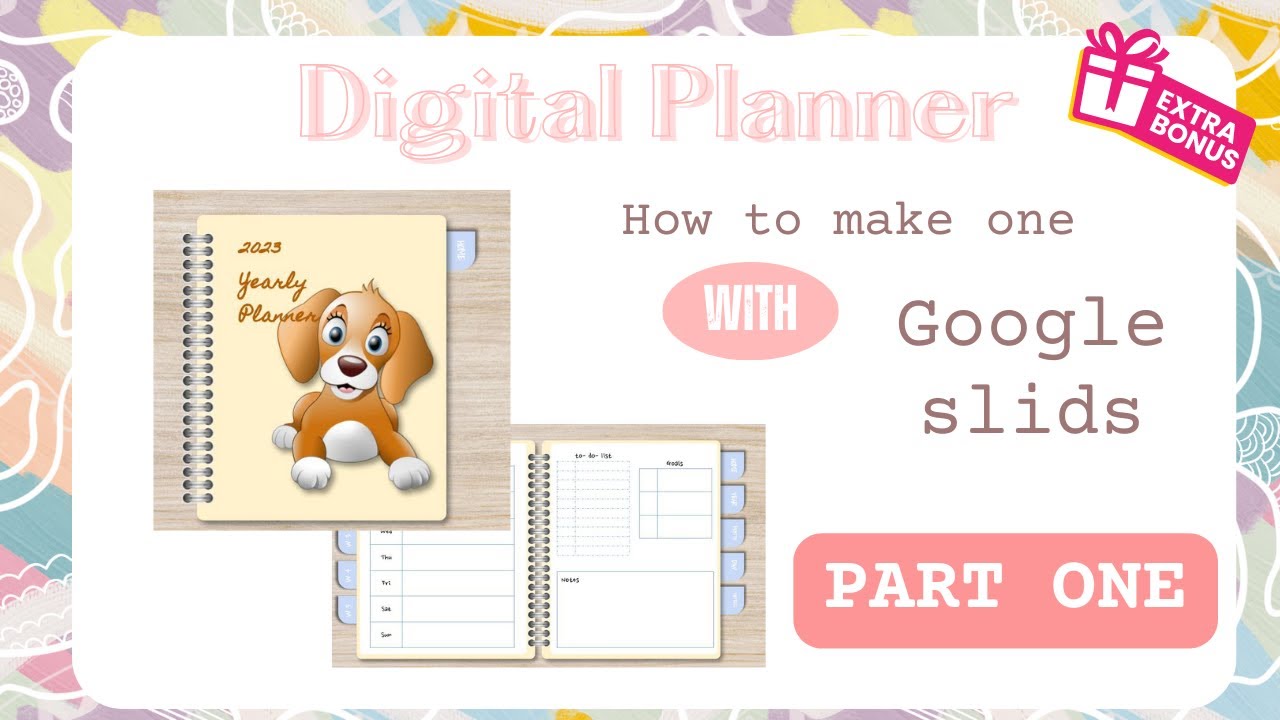 🤯How to make a Digitalni Planner with Google Slides -  👉PART ONE