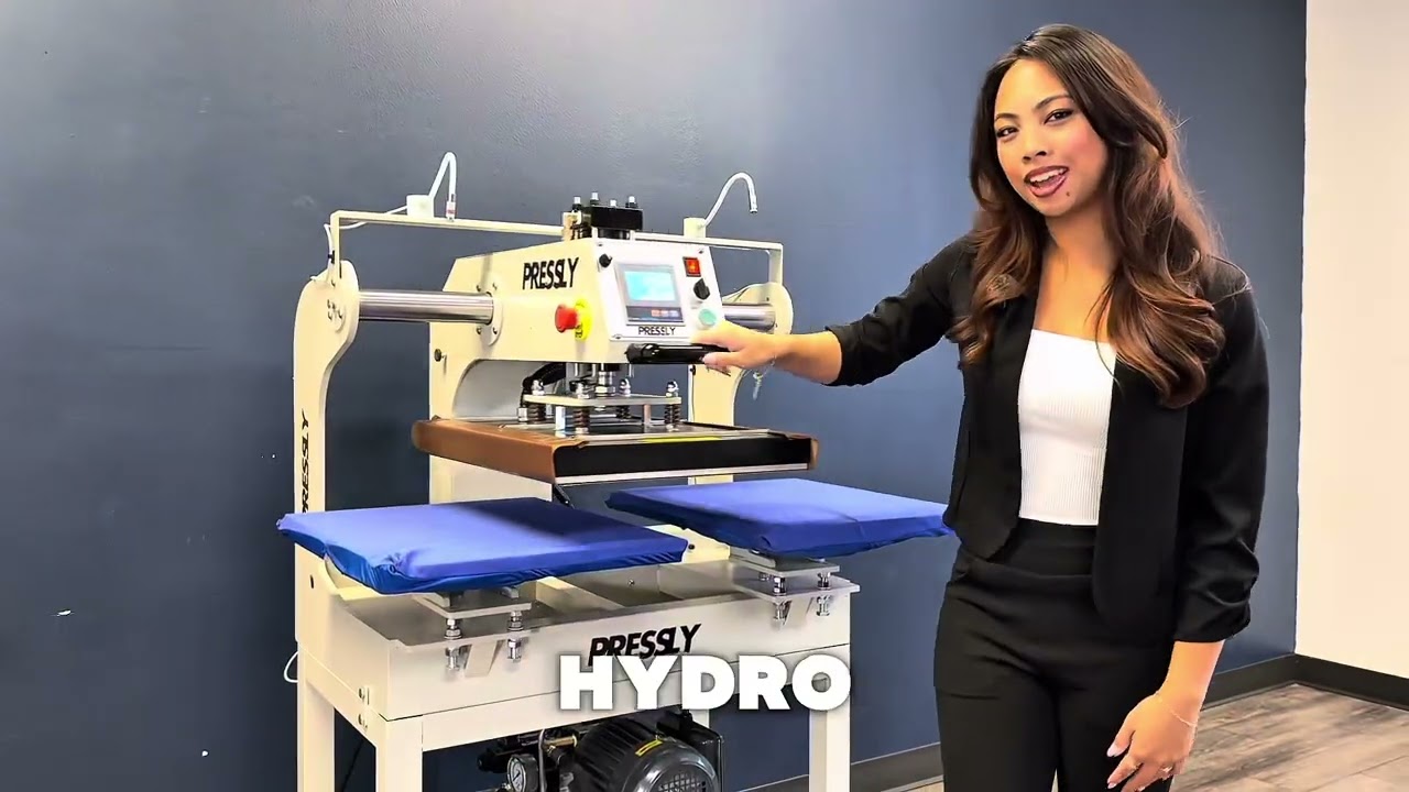 Pressly HYDRO1620 - Hydraulic Heat Press Promo Video