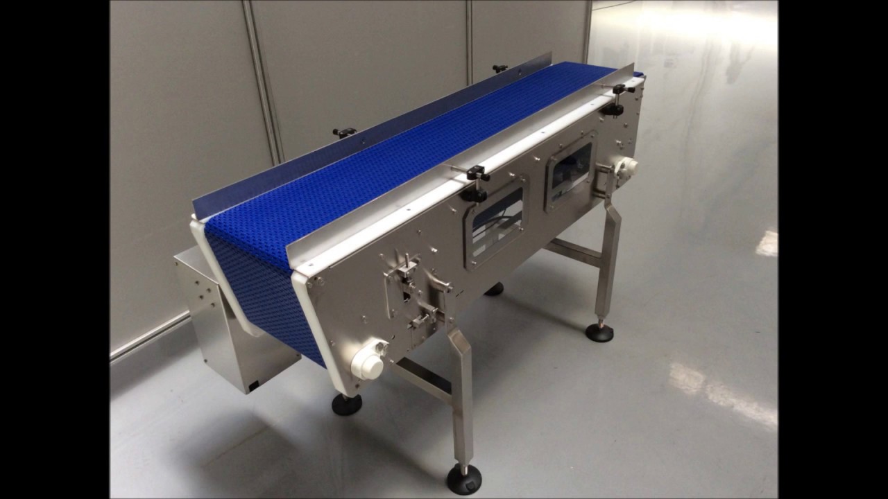 Transportador telescopico banda modular