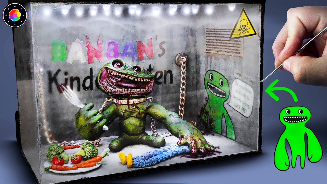 CREO el DIORAMA de JUMBO JOSH más REALISTA! (Se come a HUGGY y BLUE) Garten of Banban | PlastiVerse