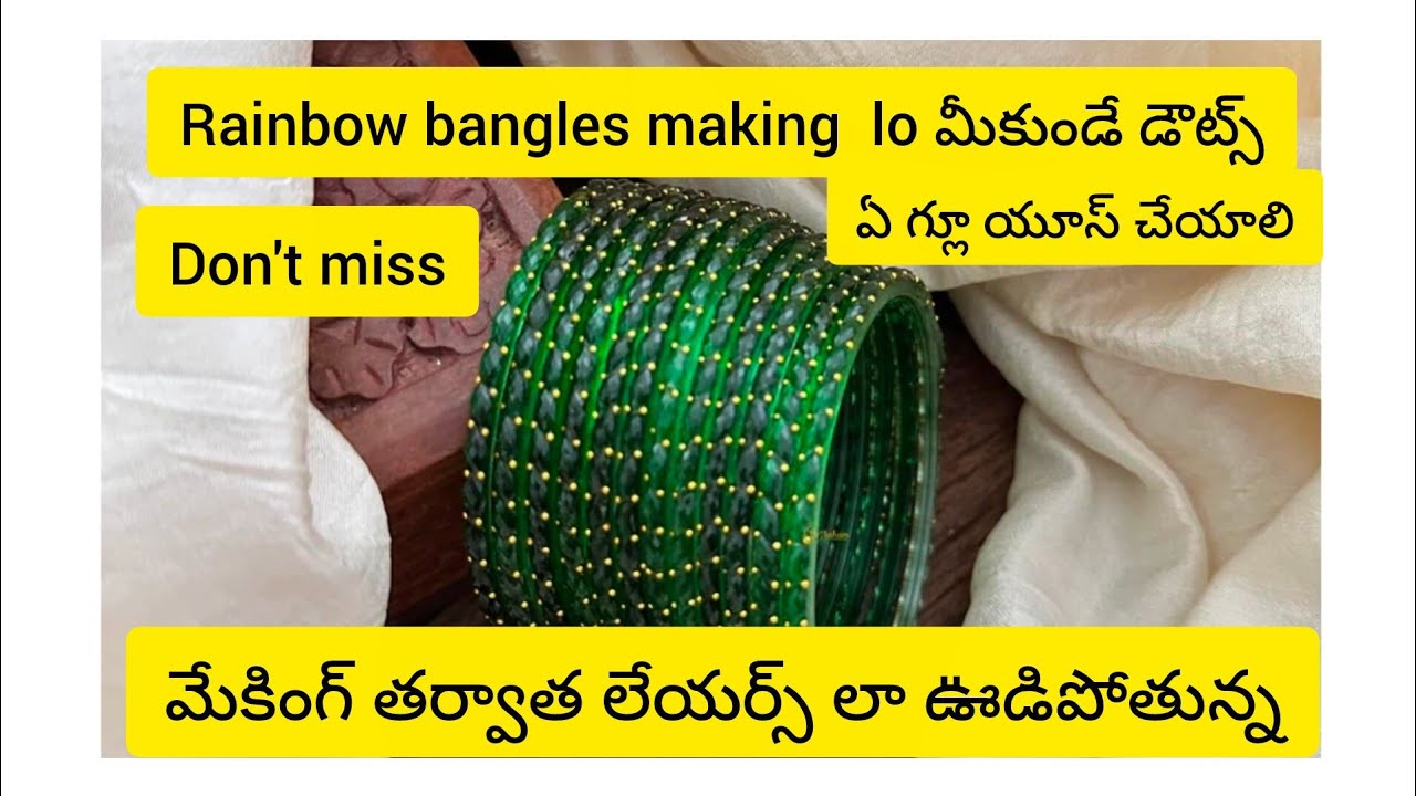 Raindrops glass bangles making lo డౌట్స్ ఉంటే చూడండి#ytshorts #raindrops #trending 