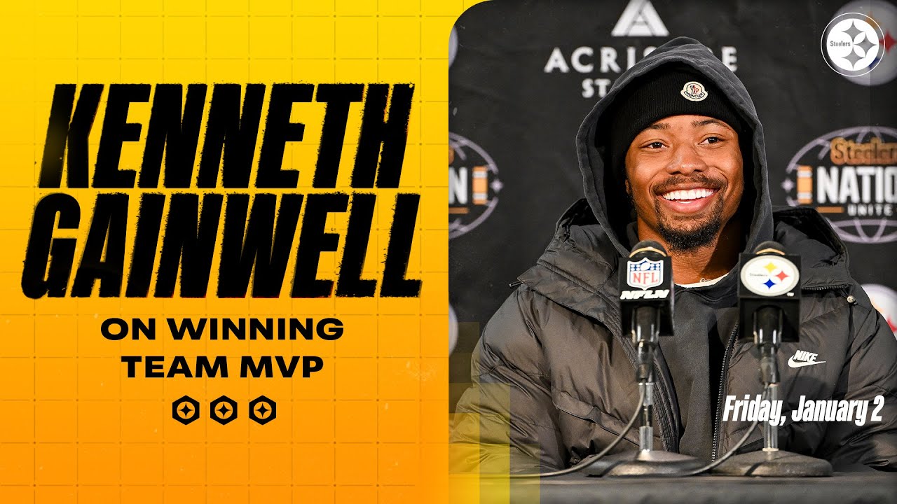 Kenneth Gainwell on winning Steelers Team MVP (Jan. 2) | Pittsburgh Steelers