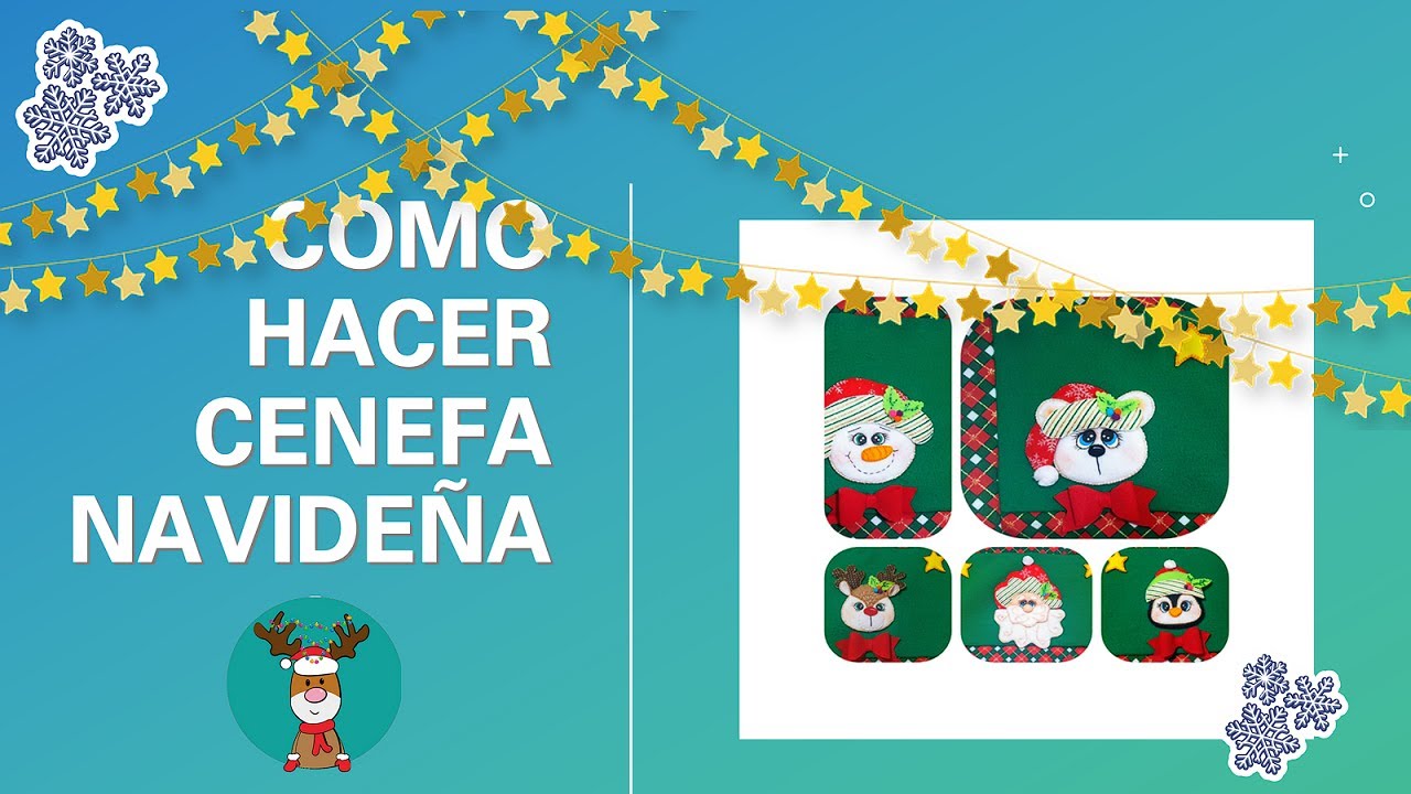 Como hacer una Cenefa Navideña | Moldes Gratis