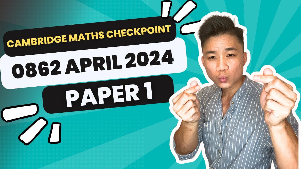 0862/01/A/M/24 | APRIL 2024 PAPER 1 | CAMBRIDGE LOWER SECONDARY CHECKPOINT MATHS MARK SCHEME