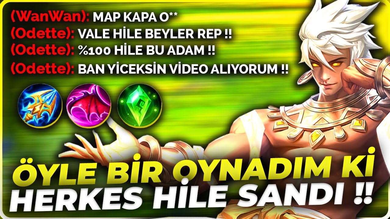 VİDEO ALIYORUM BANLATICAM SENİ DEDİ 😂 ÖYLE BİR OYNADIM Kİ HERKES HİLE SANDI | Mobile Legends