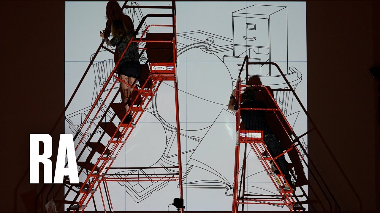 Drawing on the Walls with Tape | Michael Craig-Martin