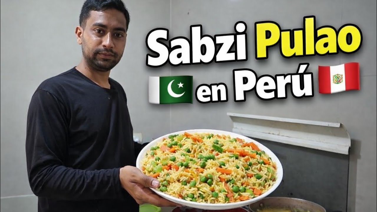 Pakistani Cocina en Perú 🇵🇰🇵🇪 | Sabzi Pulao (Arroz de Verduras) | Vlog Familiar
