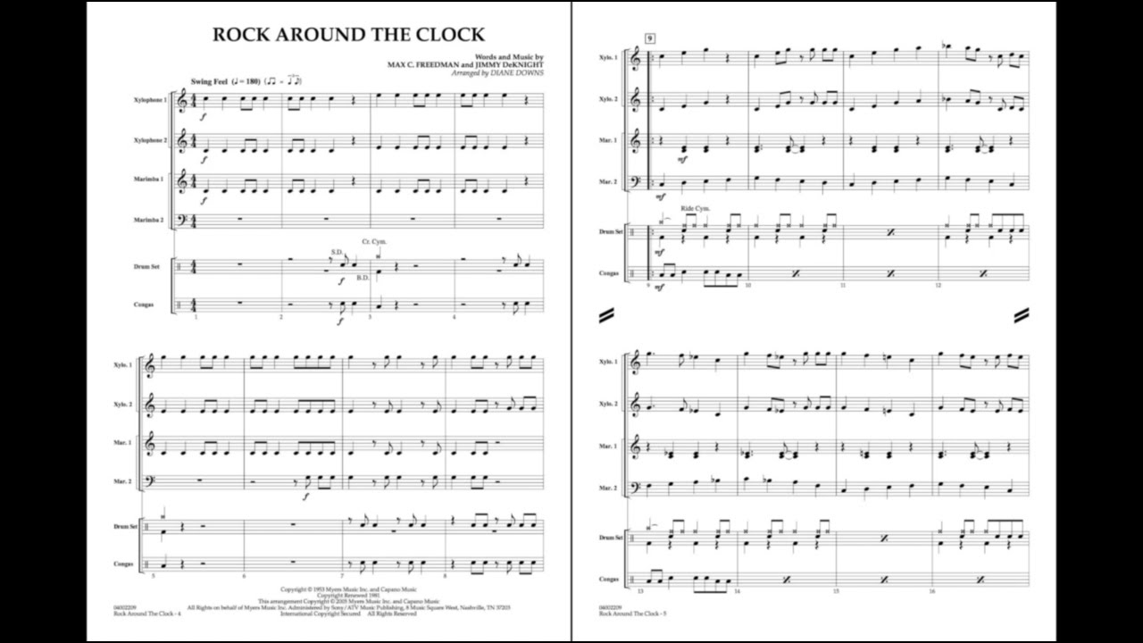 Rock Around the Clock arr. Diane Downs/ed. Rick Mattingly