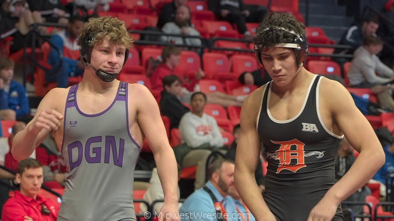 152 3A – Harrison Konder {G} of Downers Grove North IL vs. Jacob Luce {R} of DeKalb IL
