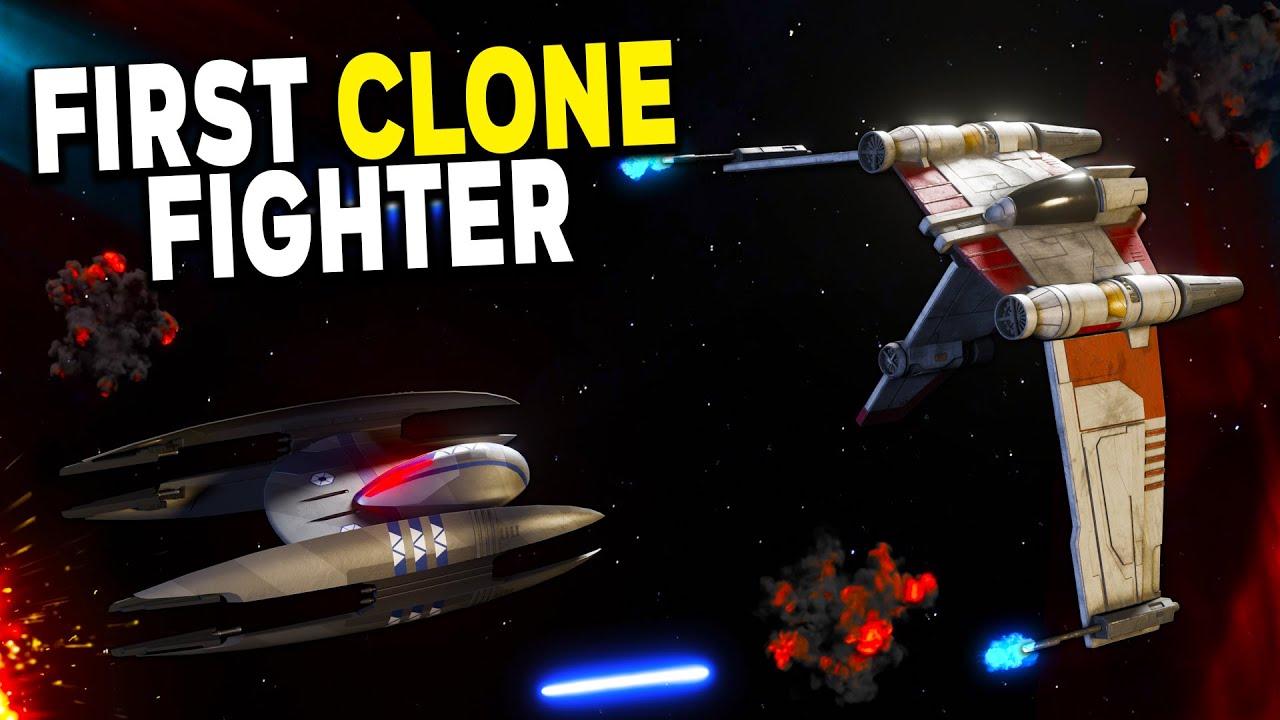 The FIRST CLONE Fighter! - Republic V-19 Starfighter - Star Wars Starships