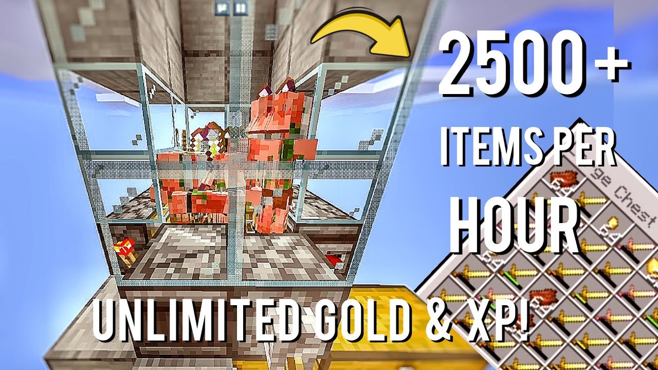 Minecraft: The Most INSANE Gold Farm! (2500+ Items Per Hour) #minecraft #gaming