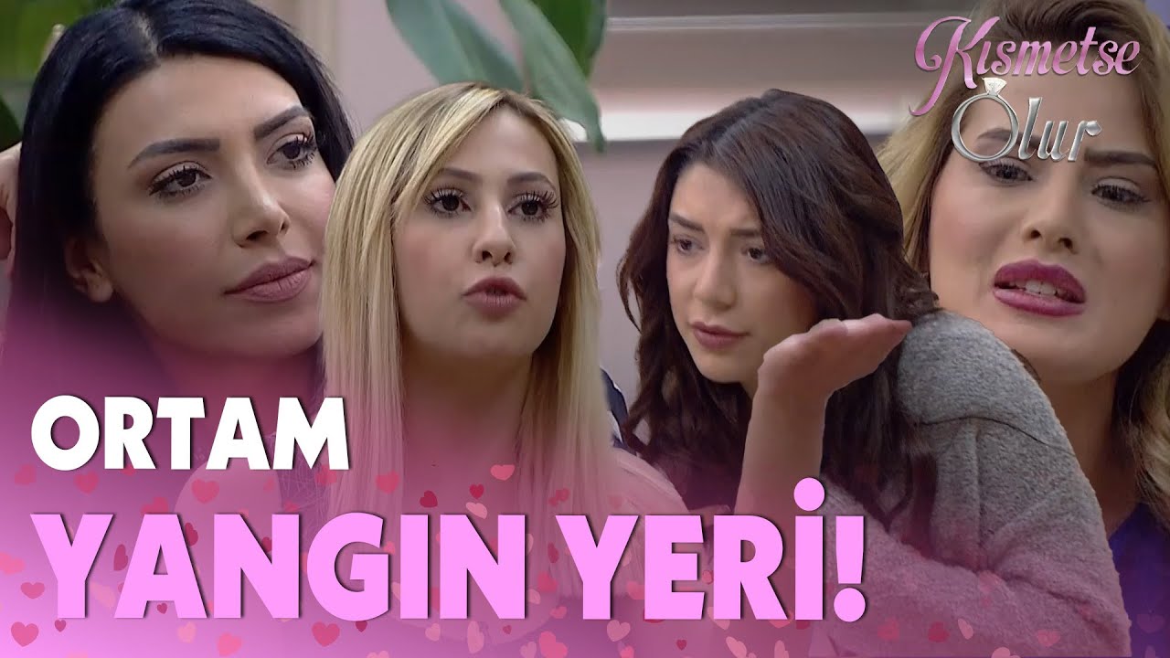 Tuğçe ve Didem'in Kavgasına Diğer Kızlarda Dahil Olursa - Kısmetse Olur 414.Bölüm