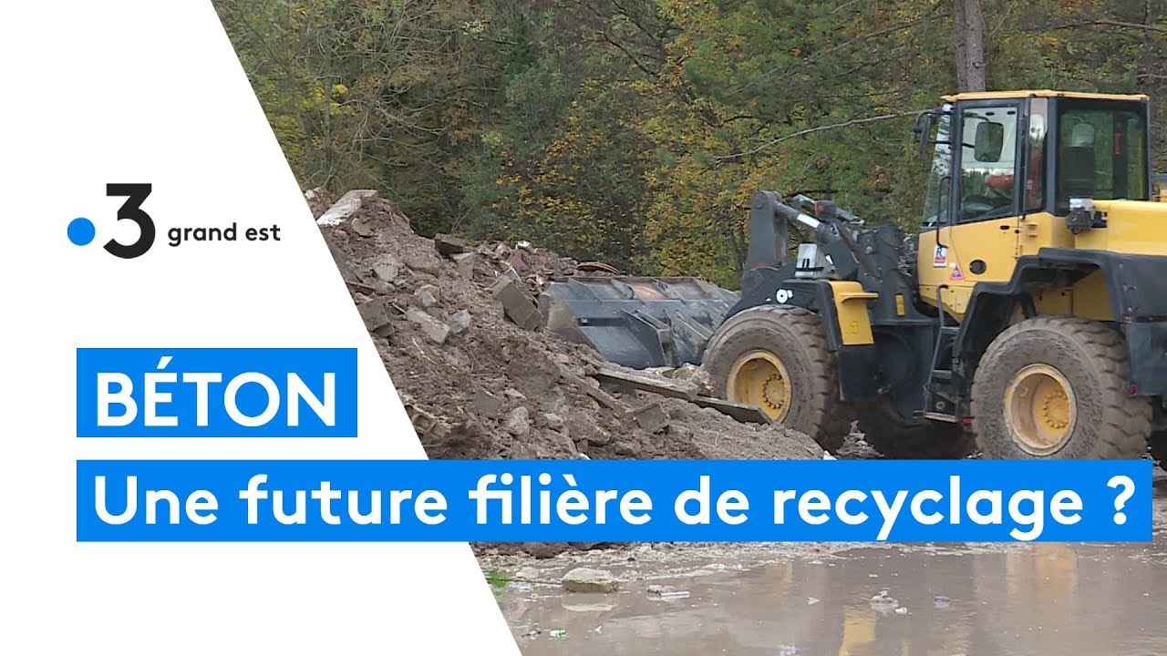 Une filière de recyclage du béton pourrait bientôt voir le jour dans l'Aube