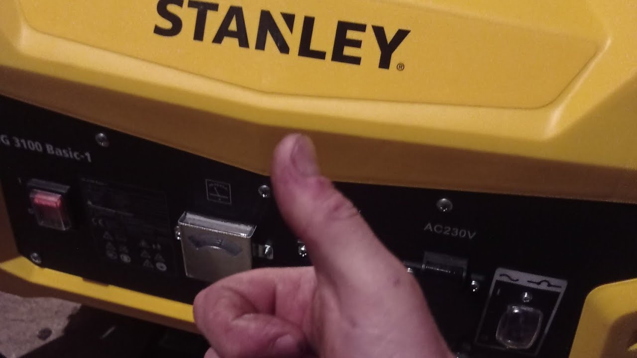 Генератор Stanley SG 3100 basic-1 тест драйв та повний огляд..