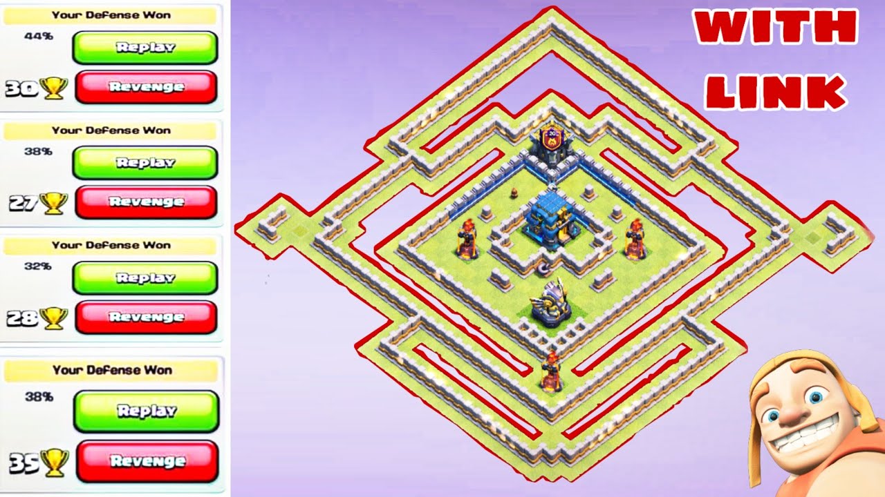 TH12 'STRONG' DEFENSIVE TROPHY BASE FOR LEGEND LEAGUE *WITH LINK* - TH12 LEGEND TROPHY BASE